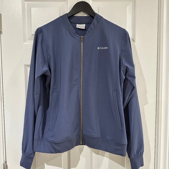 Women's Columbia Anytime Casual Full Zip Bomber Jacket, Size L - Picture 1 of 7